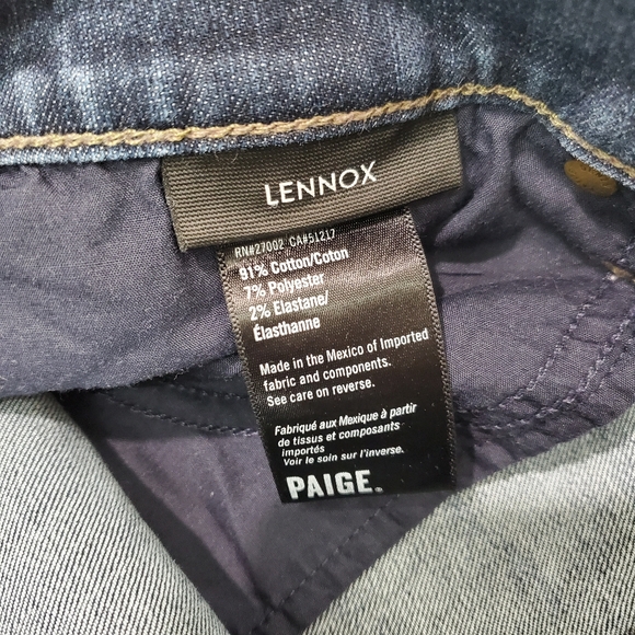 PAIGE LENNOX Brenton Wash 36x31 EUC - Picture 12 of 16